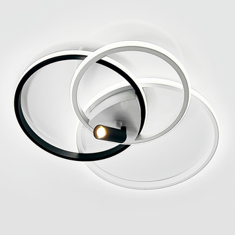 Світлодіодна люстра з пультом на 15 м² Iruma-70W біла