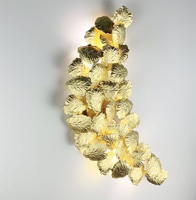 Настенный светильник во флористических мотивах из фактурных листьев WB 5040