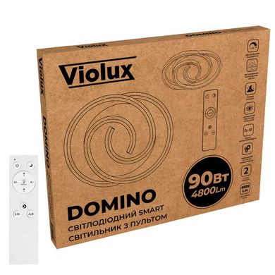 Світлодіодна люстра з пультом кругла 90 Ват до 18м² Violux Domino
