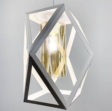 Светильник в геометрическом белом металлическом корпусе 12172/1 WT