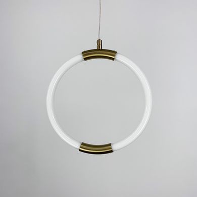 Дизайнерский латунный подвес круг с гибкой LED лентой. Mj 60/1