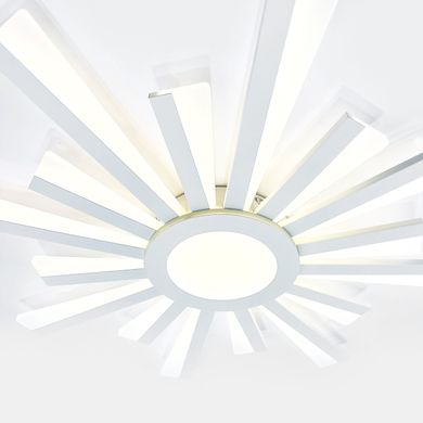 Стельова люстра з димером до 18 м² TERESA 100W-R- WHITE біла