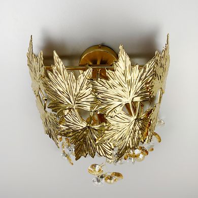 Бра декоративные листики в золотом корпусе WB 5068 GD