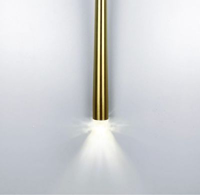 Дизайнерський настінний світильник в латунному каркасі B37