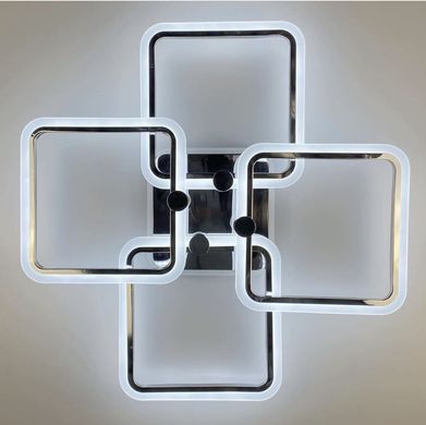 Потолочный светодион люстра на 4 рожка квадратной формы A 2503/4L CR