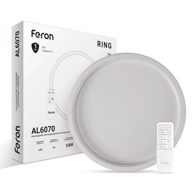 Светодиодный Smart светильник с пультом до 20 м² Feron AL6070 RING 90W