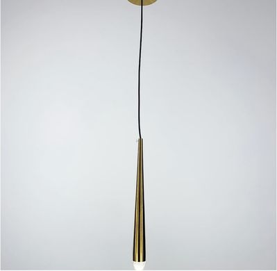 Дизайнерский подвесной светильник в латунном каркасе B38