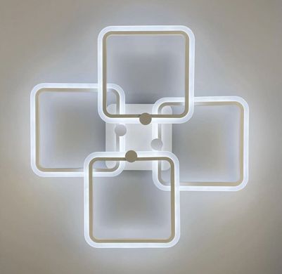 Світлодіона LED люстра на 4 ріжки квадратної форми A 2503/4L WH