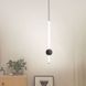 Led светильник Tube&Ball в черном цвете YG 517A/1 VL BK