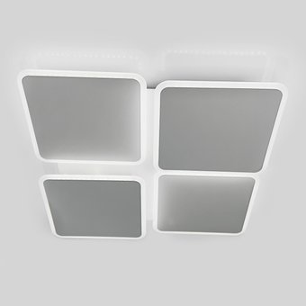 Потолочная люстра квадратная белая до 15 м² AERO square 70W 4S