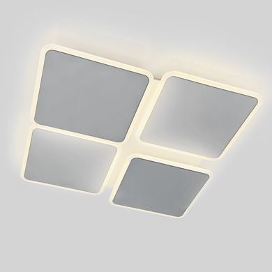 Потолочная люстра квадратная белая до 15 м² AERO square 70W 4S