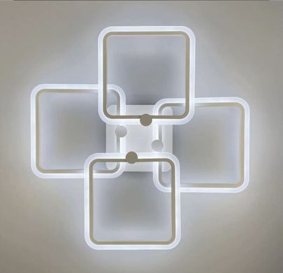 Світлодіона люстра white на 4 ріжки квадратної форми A 2503/4S WH