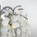 Бра в серебряном цвете с белыми пластинами YG 28 CH-WH