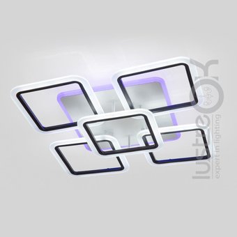 Люстра светодиодная потолочная Люстра с пультом A8060/4+1 Bk LED 3color