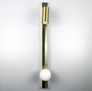 Линейный настенный светильник со спотом и матовым плафоном G 5703-800 AB