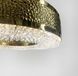 Неймовірна дизайнерська люстра у золотому каркасі із кришталиками D 7300 GD