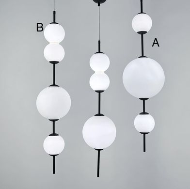 Подвесной дизайнерский светильник с объемными шарами плафонами D 049/3