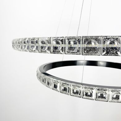Подвесной светильник Delight Collection в черном каркасе с двойным кольцом SGJ 11/600+800