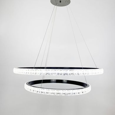 Підвісний світильник Delight Collection у чорному каркасі з подвійним кільцем SGJ 11/600+800