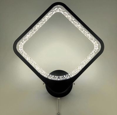 Стильний настінний LED світильник у чорному корпусі 2281/1L Q BK