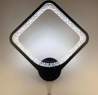 Стильный настенный LED светильник в черном корпусе 2281/1L Q BK