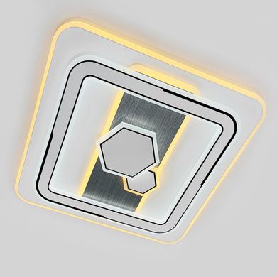Люстра потолочная светодиодная с пультом квадратная 9515-500S
