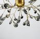 Стельова люстра з пелюстками на 27 ламп в золотистому корпусі H 686/27 C GD