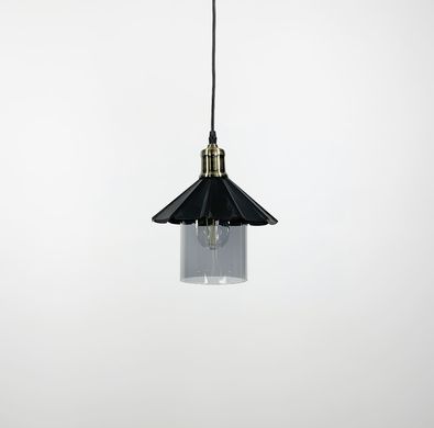 Подвесной светильник в стиле LOFT с плафоном графит или янтарь 11685/1