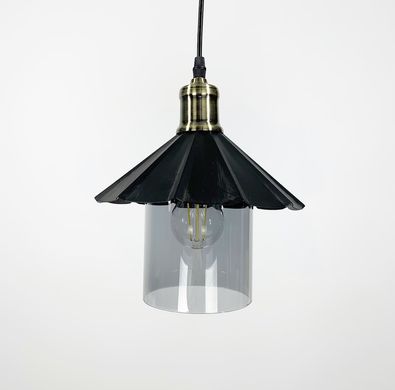 Підвісний світильник в стилі LOFT з плафоном графіт або янтар 11685/1