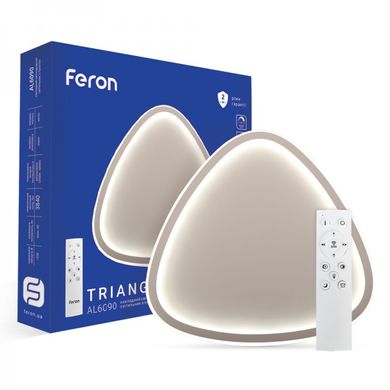 Светодиодный Smart светильник с пультом до 18 м² Feron AL6090 Triangle 60W