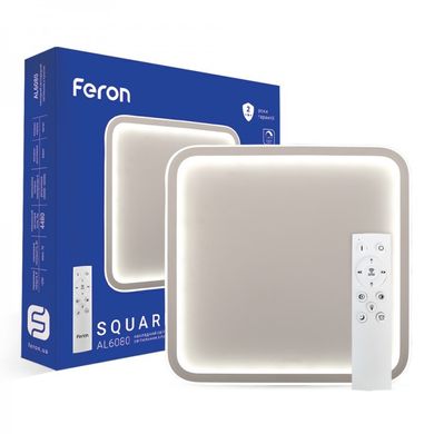 Світлодіодний Smart-світильник квадратної форми до 18 м ² Feron AL6080 SQUARE 70W