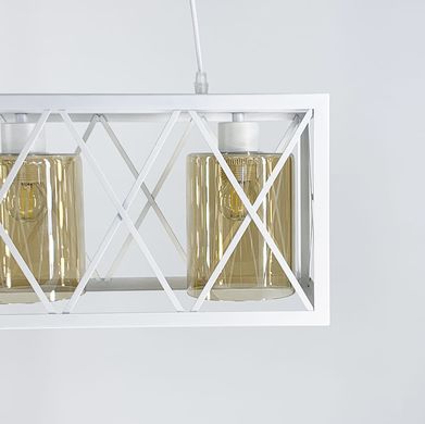 Светильник Loft на 4 лампы со стеклянными плафонами 11535/4 WT