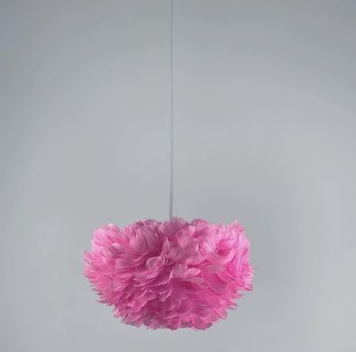 Светильник с натуральными перьями розового цвета AS 136 PK