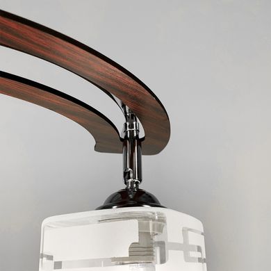 Потолочный светильник в серебряном корпусе на 3 плафона 6032/3 CR