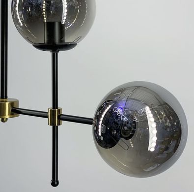 Серия светильников на 4/6 плафонов с рожками, регулируемыми 2007 BK+BK