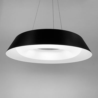 LED светильник подвесной круглый в черном корпусе 12104 P-500 P BK
