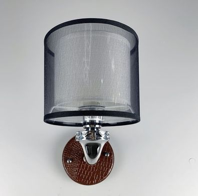 Стильный настенный светильник с экокожией S 198/1 BR