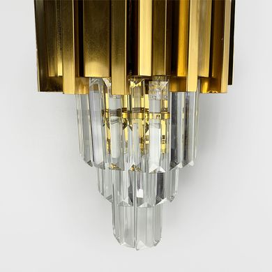 Настенный хрустальный светильник в золотом каркасе WS 152/2