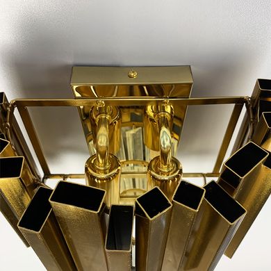 Кришталевий настінний світильник у золотому каркасі WS 152/2