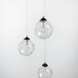 Підвісний світильник Transparent Bubbles на 3 плафони з металевою ниткою 371/3