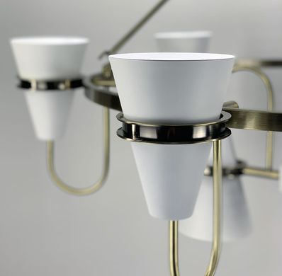 Дизайнерский светильник с уникальным двухуровневым каркасом AP 052/9 WT