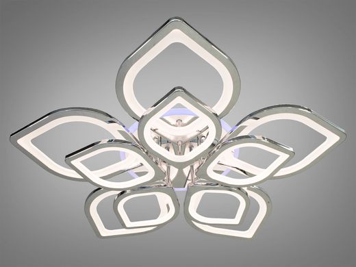 Люстра светодиодная потолочная с пультом и подсветкой 8073/5+5 HR LED 3color dimmer