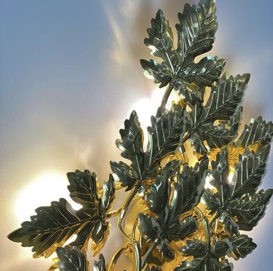 Светильник во флористических мотивах из фактурных листьев WB 5034-600-4P