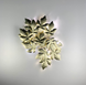 Светильник во флористических мотивах из фактурных листьев WB 5034-600-4P